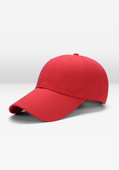 红色棒�y球帽