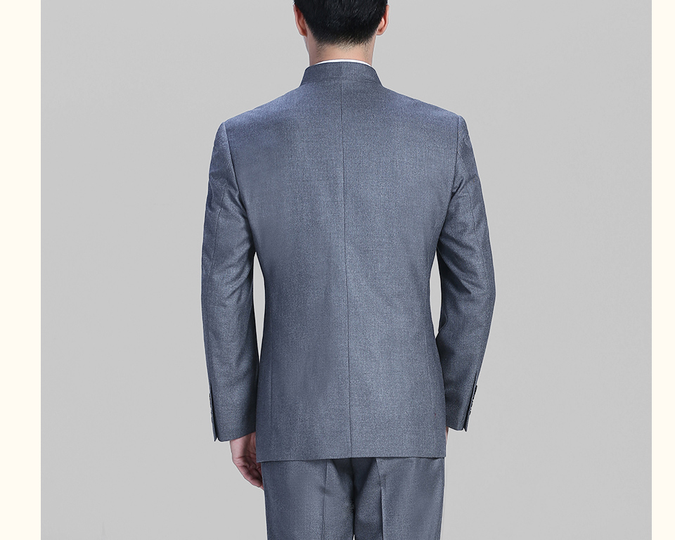色灰色休闲中华立领套装FX10