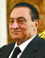 穆罕默德·胡斯尼·穆巴拉克（阿拉伯语： ，1928年5月4日——）男，埃及政治家，埃及总统，出世于埃及曼努菲亚省的米塞利赫村。曾任空顾问长，国防部副部长兼空司令，1974年2月提升中将。他在1987年、1993年、1999年、2005年4次连任埃及总统。2011年1月25日，埃及有少量群众呼应支持派在互联网的召唤，在全国多个地域上街抗议，请求执政30年的总统穆巴拉克上台。2011年2月11日埃及副总统苏莱曼经过国度电视台公布，穆巴拉克已经辞去总统职务，并将权益移交给方。