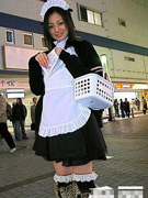 日本街头心爱的促销女郎