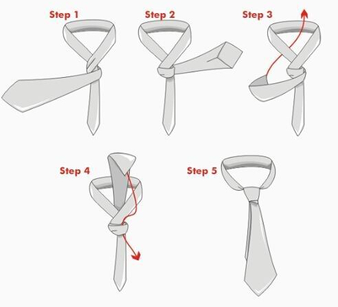 领带打法图解
